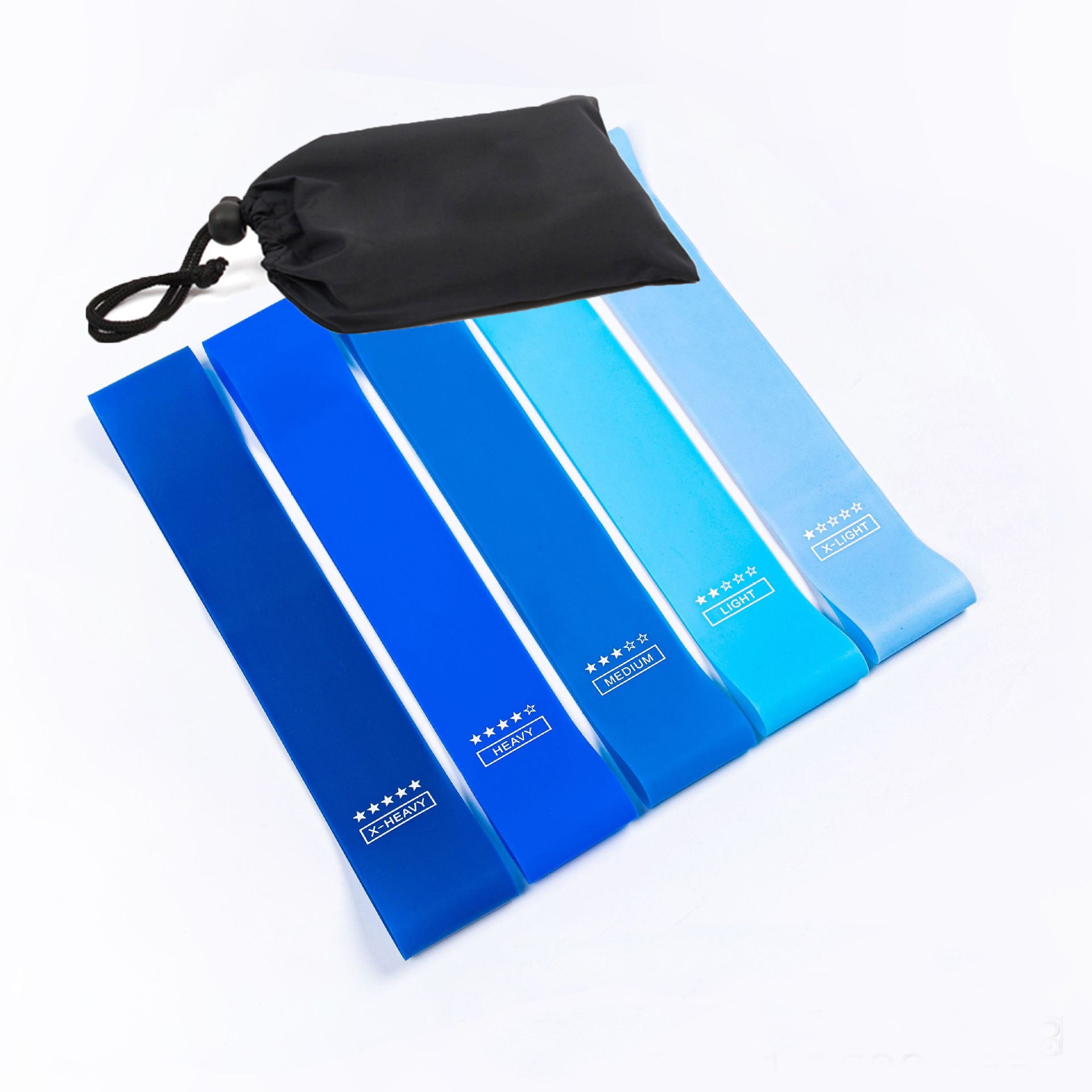 Unlock Your Fitness Potential with Our TPE Gradient Blue Yoga Squat Hip Resistance Band